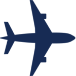 Airplane illustration showcasing NSL Aerospace's support for airline companies with raw materials and components
